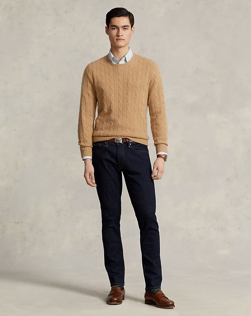 przód spodni jeansowych Polo Ralph Lauren na modelu.1