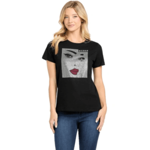 t-shirt GUESS czarna z cekinami.1
